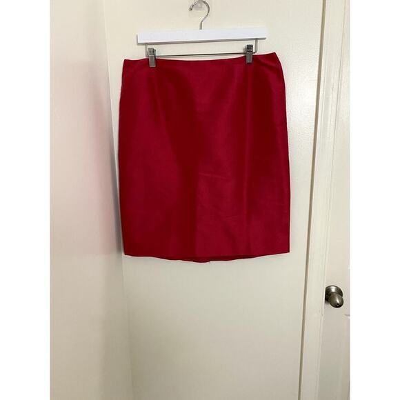 🛍️ Dana Buchnan Pink Silk Pencil Skirt  - Sz. 14  (EUC) - Picture 1 of 7